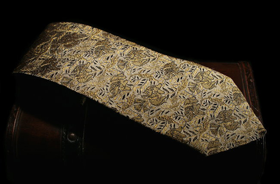 Raoul Dufy Silk tie : Tigers and Elephants (gold)
