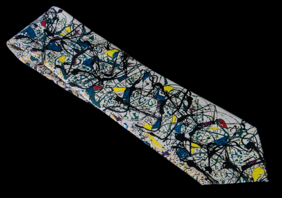 Jackson Pollock Silk tie : Summertime