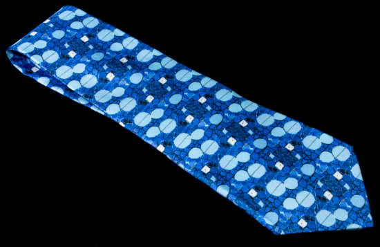Antoni Gaud Silk tie : The Big Blue
