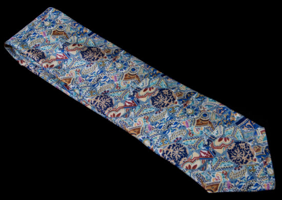 Cravate soie Antoni Gaud : Orient
