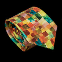 Paul Klee Silk Tie, Color Blocks