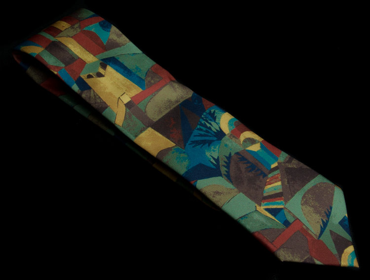 Cravate soie Paul Klee : Jardin du Temple