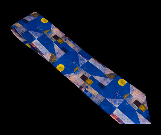 Cravate soie Paul Klee : Moonshine