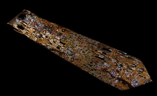 Corbata seda Gustav Klimt : El beso