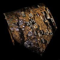 Corbata de seda Gustav Klimt, El beso