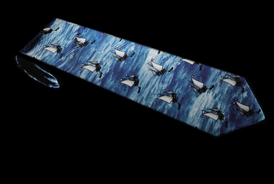 Edouard Manet Silk tie : Mer (marine)