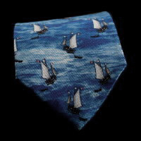 Édouard Manet Silk Tie, Mer (marine)