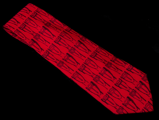 Cravate soie Amedeo Modigliani : Visage (rouge)