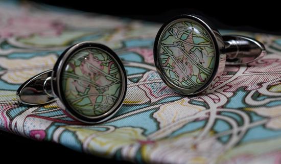 Coffret Cravate Et Boutons De Manchette MONTANA En Soie Grise - Style Chic - Neuf Sans Emballage