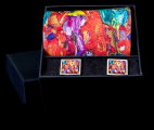 Gustav Klimt Tie and Cufflinks Set : Multicolour