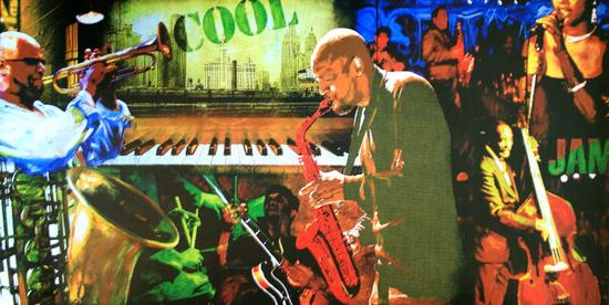 Tyler BURKE : Cool Jazz : 100 x 50 cm (39.4