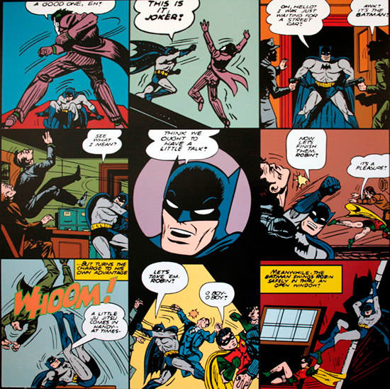 DC Comics : A good one, eh ? (Batman), stampa d'arte 70 x 70 cm, riproduzione su bella carta spessa e satinata