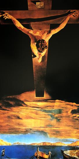 Lmina Salvador Dali, El Cristo de San Juan de la Cruz, 1951