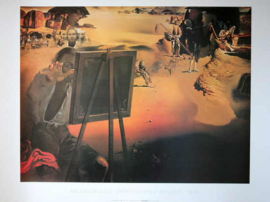 Lámina Salvador Dali, Impresiones de África, 1938