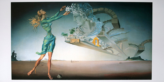Lámina Salvador Dali, Espejismo, 1946