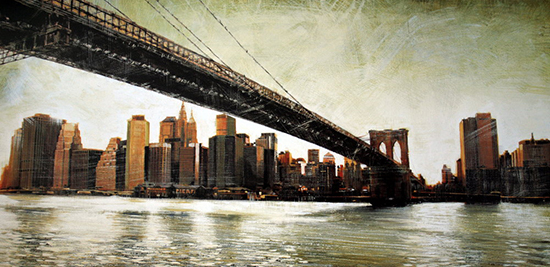 Lámina Matthew Daniels : Brooklyn Bridge View