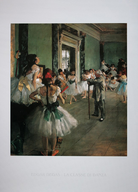 Affiche Edgar Degas : La classe de danse