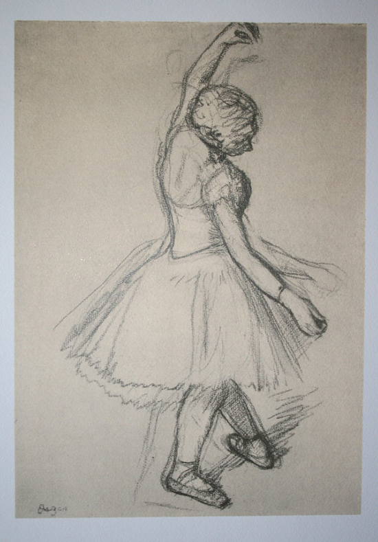 Edgar DEGAS : Pequeña bailarina 3 : Reproducción, làmina de Arte, poster 40 x 30 cm sobre un lujuoso papel velin de Arte espeso 250g/m²