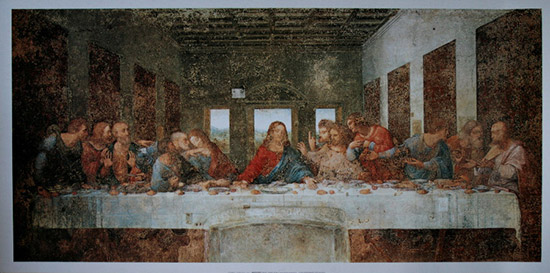 Affiche Léonard De Vinci : La Cène, 1494-1497
