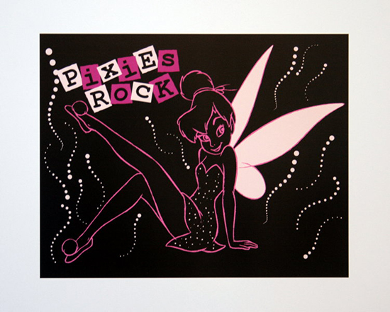 Walt DISNEY : Pixies Rock : Reproduction en Affiche d'art, 28 x 36 cm