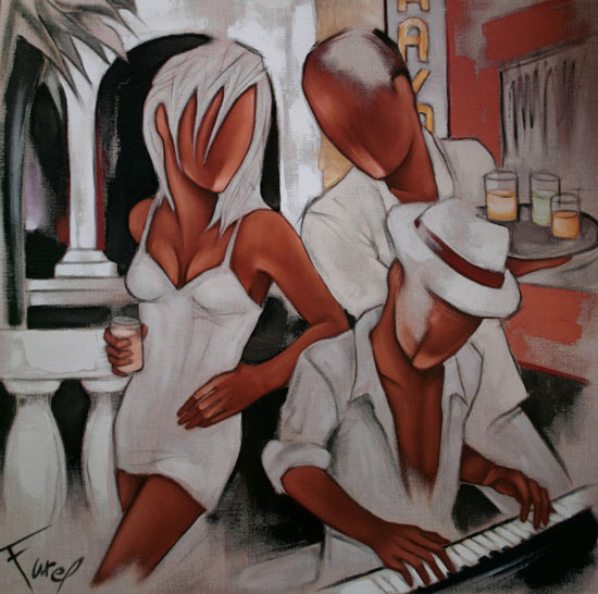 Pierre Farel poster print, Havana Piano