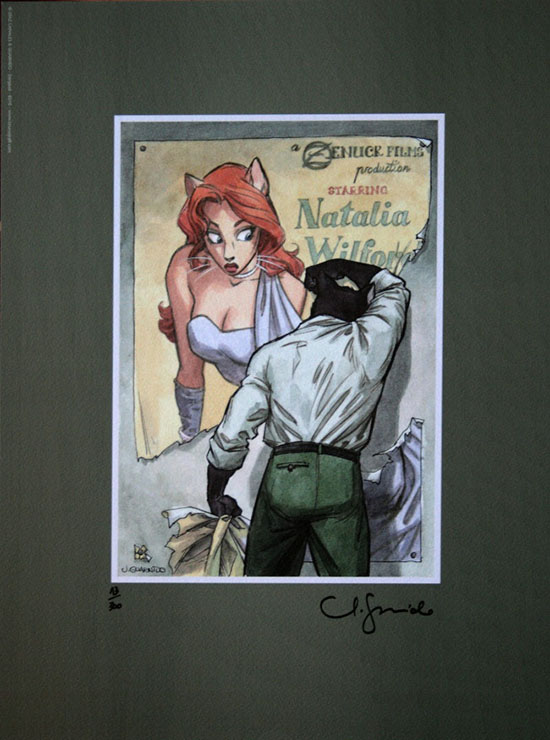 Juanjo Guarnido signed Art print, Natalia