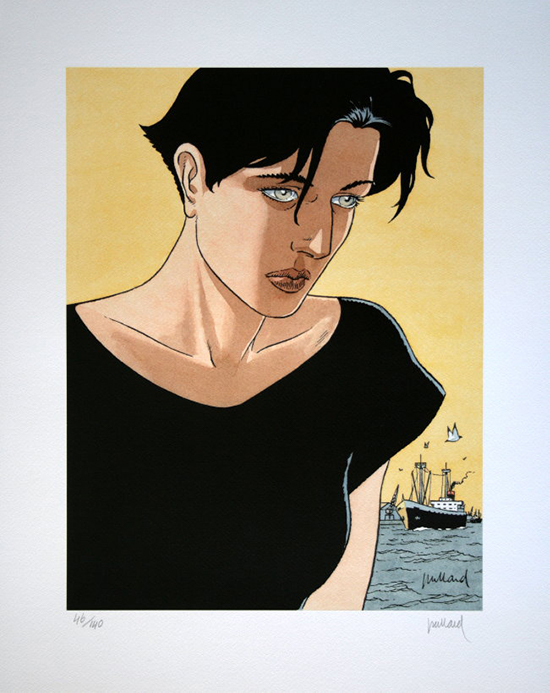 Affiche signée de André Juillard : Lena visage