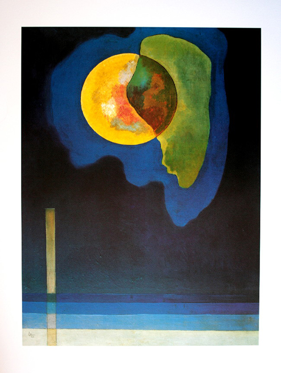 Kandinsky poster print, Yellow circle, 1926