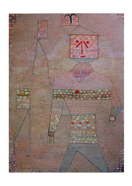 Paul Klee poster, Commander in chief of the barbarians, 1977