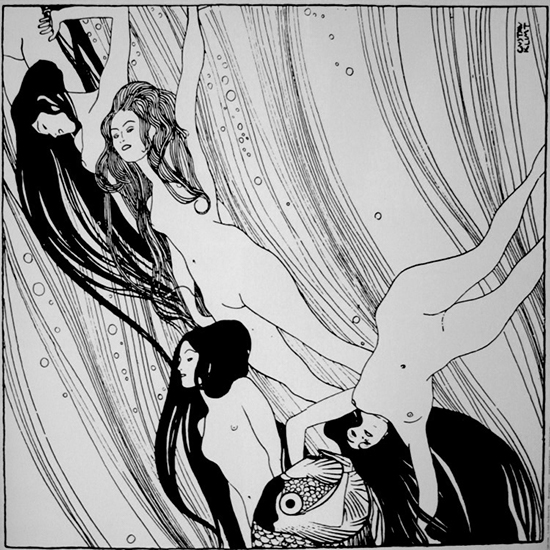 Stampa Gustav Klimt, The Blood of Fish, 1898
