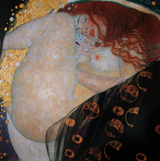 Gustav Klimt poster print, Danae, 1908