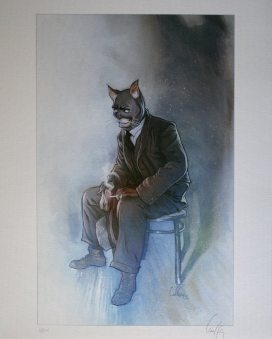 Mathieu Lauffray signed Art print, Long John Silver : Homage to Blacksad