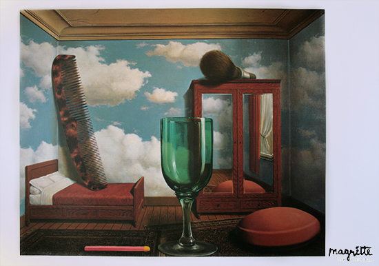 Affiche René Magritte : Les valeurs personnelles, 1952