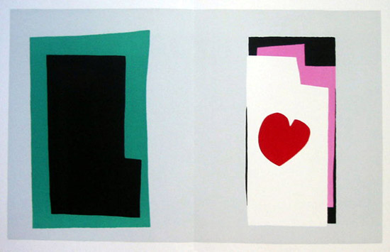 Lithographie Henri Matisse : JAZZ : Le coeur