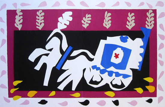 Litografia Henri Matisse, JAZZ : L'enterrement de Pierrot