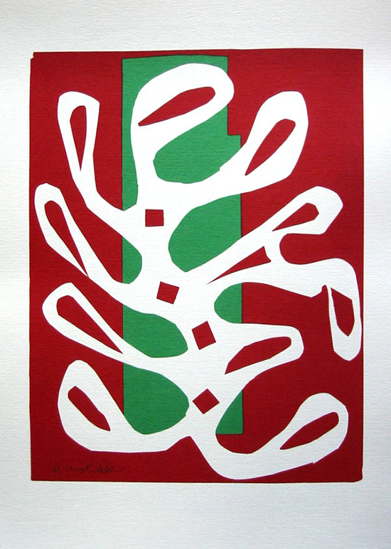 Sérigraphie Henri Matisse : L'algue blanche, 1947