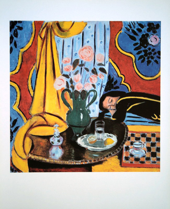 Henri Matisse poster print, Harmony in yellow, 1928