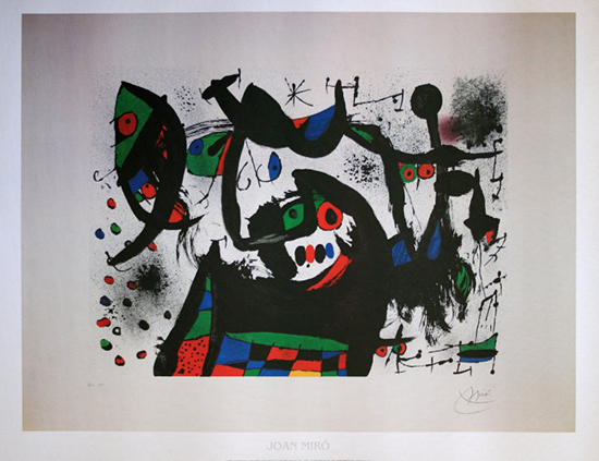 Affiche Joan Miro : Hommage à Joan Prats, 1972