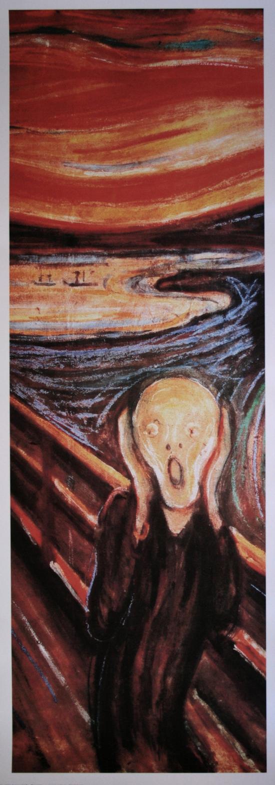 Edvard MUNCH : The scream, 1893 : 94 x 34 cm (36
