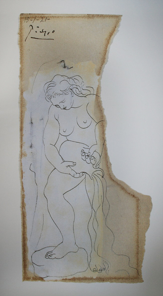 Serigrafìa Pablo Picasso, Mujer con cántaro (1927)