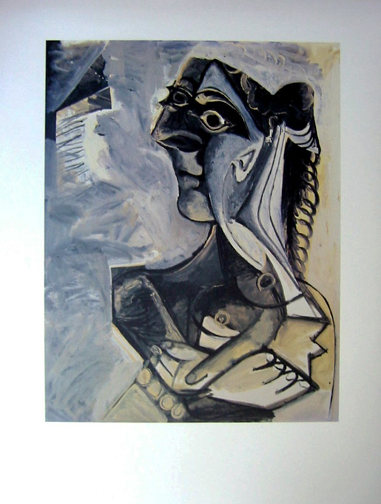 Stampa Pablo Picasso, Donna seduta (1971)