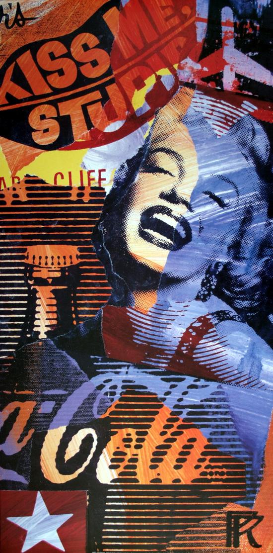 Paul RAYNAL : Marilyn MONROE - Kiss me stupid : Reproduction en Affiche d'art, poster