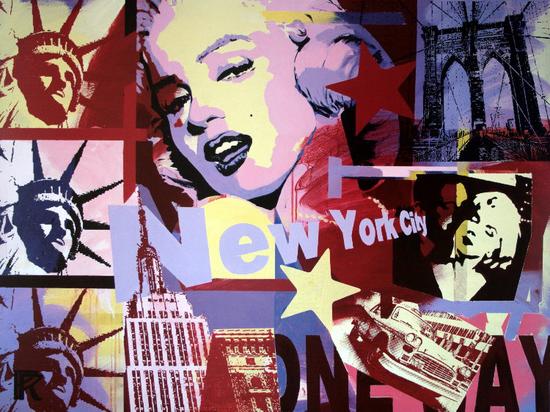 Paul RAYNAL : Marilyn MONROE - One way : Reproduction en Affiche d'art, poster
