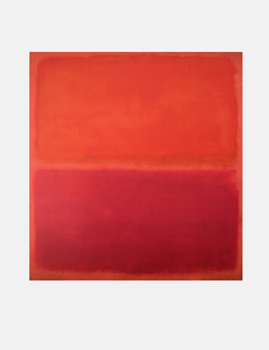 Lámina Mark Rothko, n°3 Sin título anaranjado, 1967