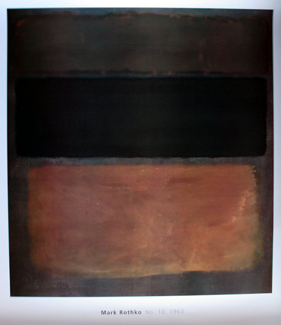 Mark Rothko poster print, n°10, 1963