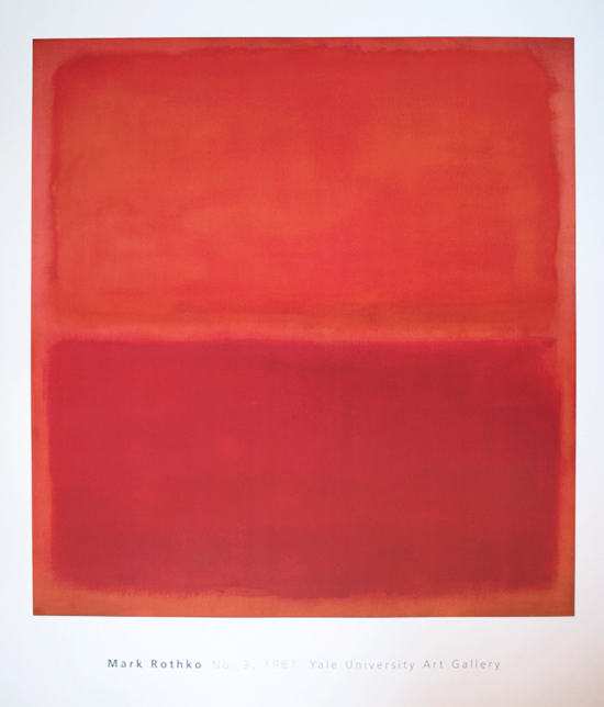 Lámina Mark Rothko, n°3, 1967