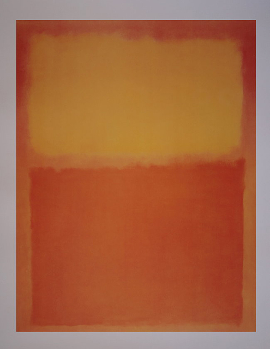 Mark Rothko poster print, Orange and yellow