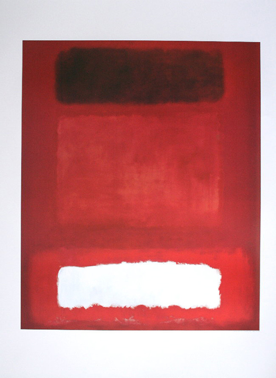 Affiche Mark Rothko : Rouge, blanc, brun