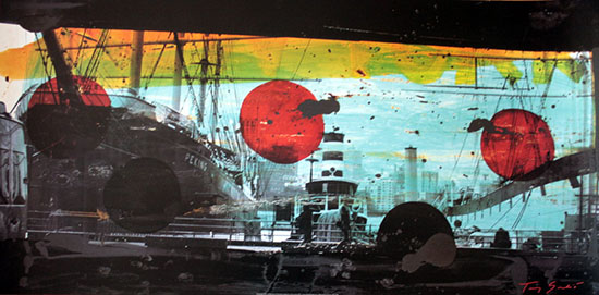 Tony Soulié poster print, Port de Manhattan