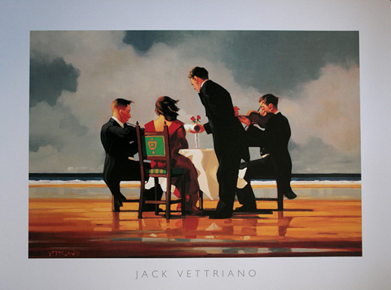 Jack Vettriano poster print, Elegy For A Dead Admiral